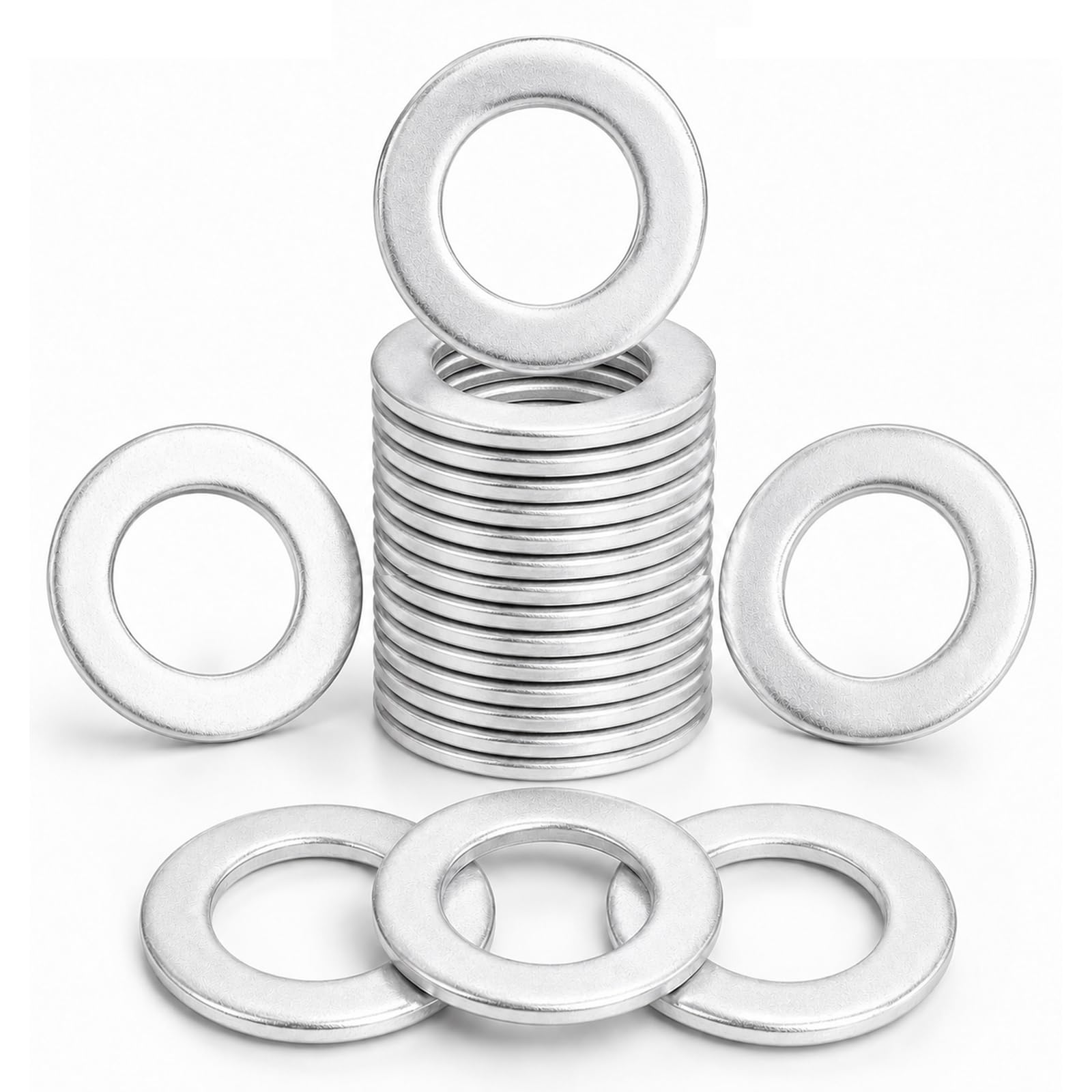 20PCS Oil Drain Plug Gasket,14mm Aluminum Engine Oil Plug Washer with Lasting Sealing,OEM#94109-14000 Crush Washer Oil Drain Plug Compatible with Honda Civic CRX Acura CL MDX (20PCS)