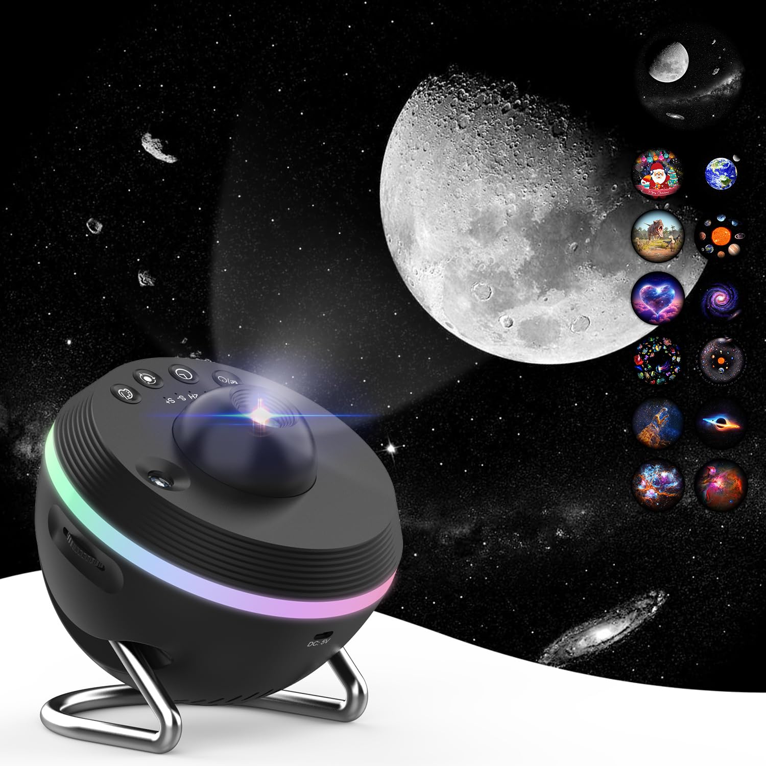 Star Projector, Premium Planetarium Galaxy Projector with 13 4K HD Films | Meteor & 4 Color Effects | Adjustable Angle | Timer | Ideal for Kids, Adults, Bedroom Décor
