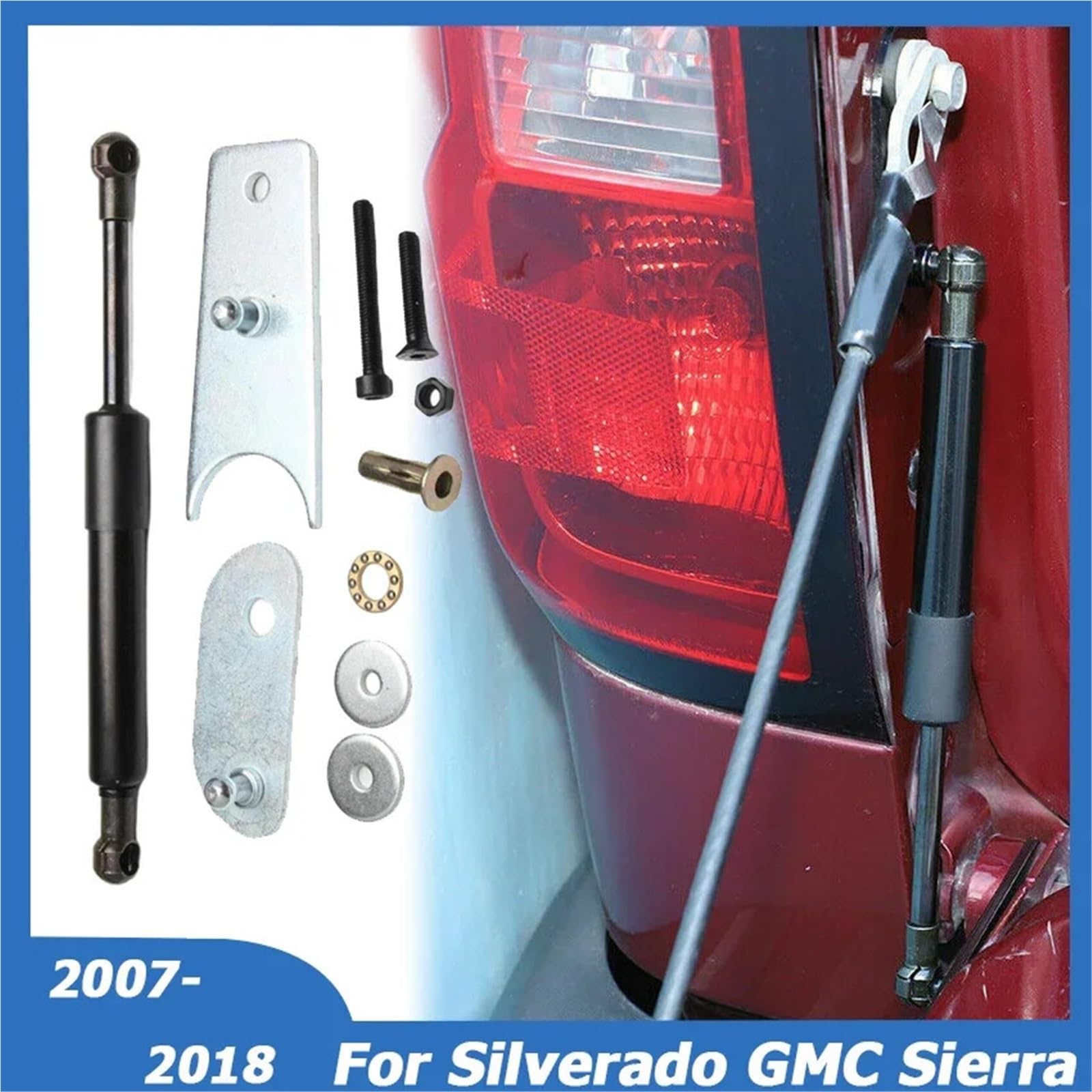 podnośnik maski silnika samochodu Pasuje do CHEVROLET Silverado GMC Sierra 1500/2500 HD/3500 HD 2007-2018, siłownik gazowy tylnej klapy, akcesoria samochodowe