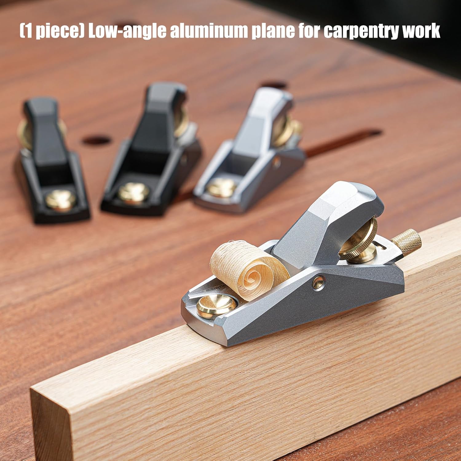 Compact Miniature Size Aluminum Low Angles Hand Plane Featuring Brasses Fittings for Durability in Tight Space Craft Projects