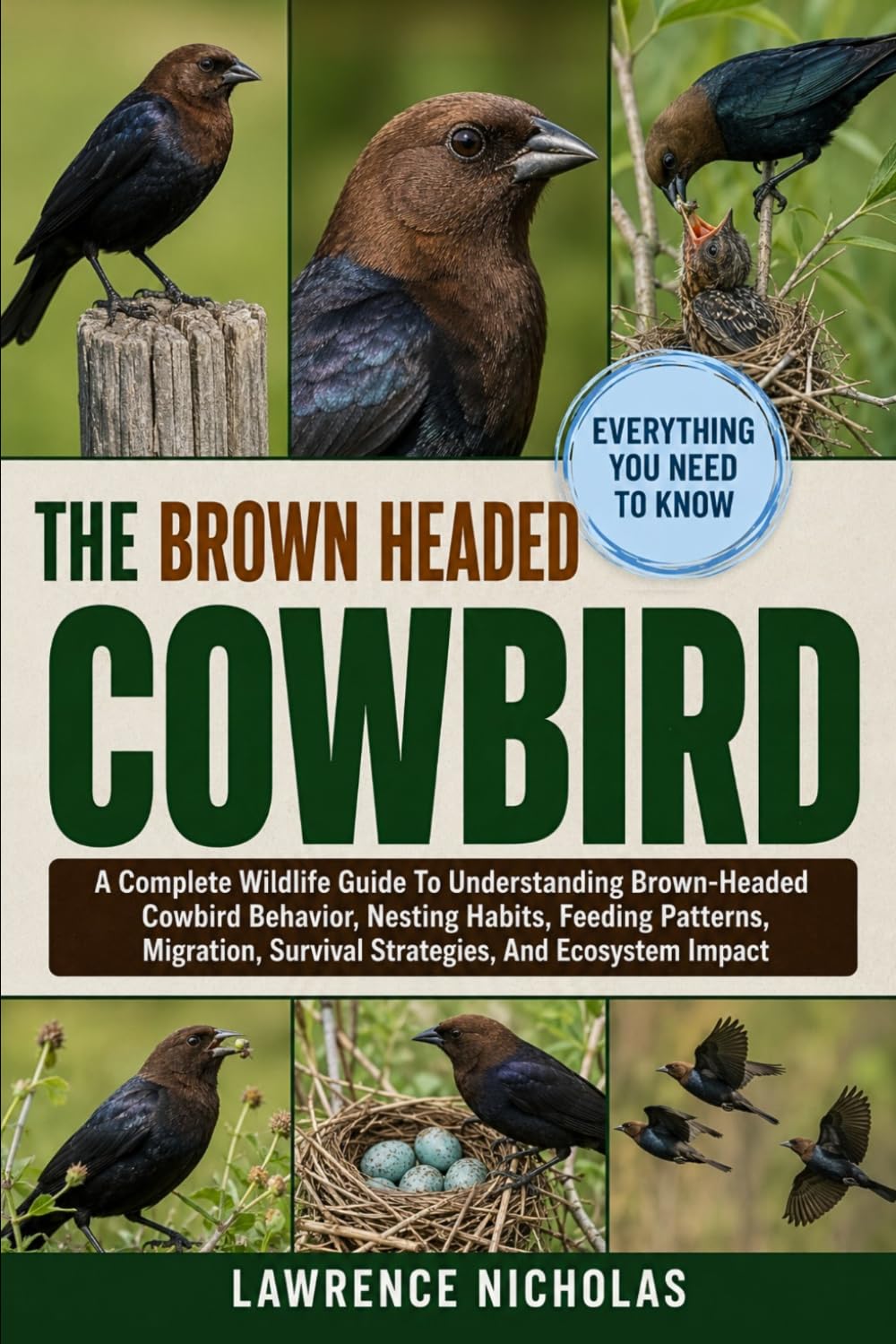 THE BROWN-HEADED COWBIRD: A Complete Wildlife Guide To Understanding Brown-Headed Cowbird Behavior, Nesting Habits, Feeding Patterns, Migration, Survival Strategies, And Ecosystem Impact