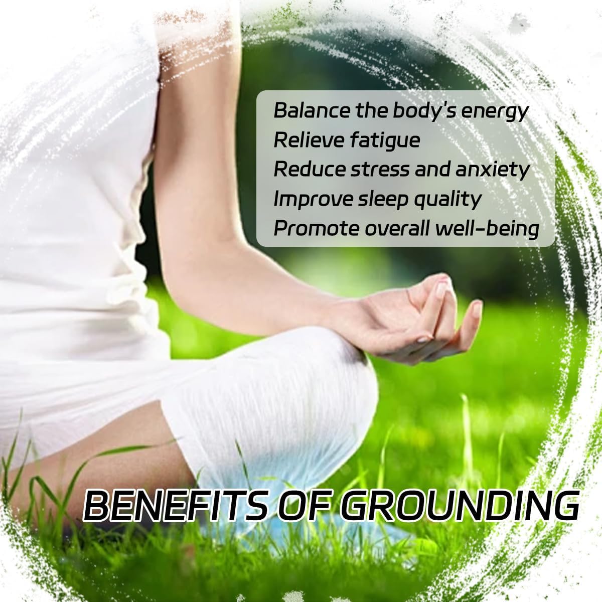 Grounding Sheets King, Grounding Flat Sheets 10% Silver Fiber Grounding Mat for Bed, Grounding Pad for Sleep, Anti-Slip