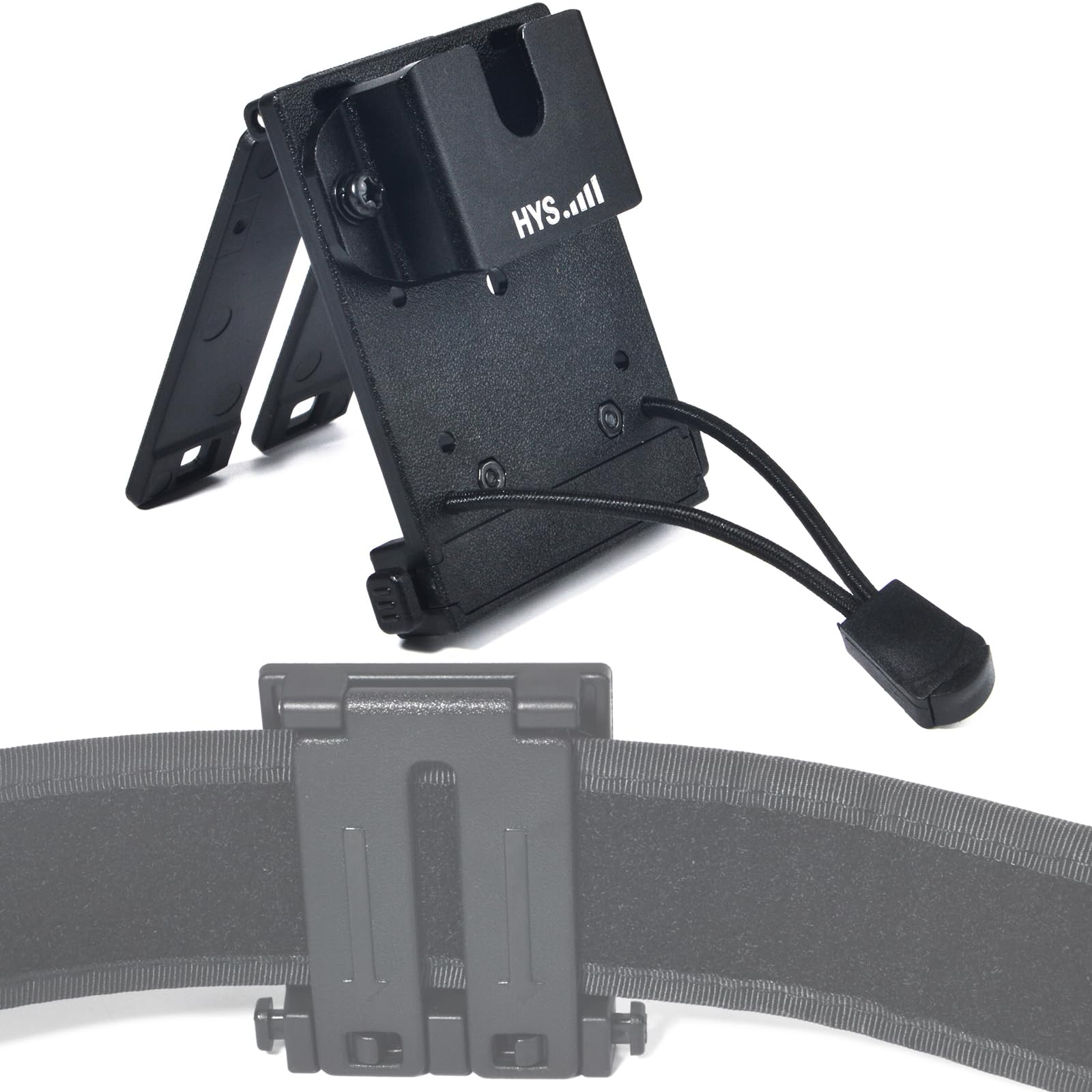 HYS Support pour talkie-walkie avec système MOLLE pour ceinture, sacs à dos, compatible avec l'émetteur portatif Baofeng Quansheng Motorola et le microphone de haut-parleur