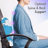 Vista 49 de Lunarable Teal Travel Pillow Neck Rest, Aquatic Fauna Theme Hand Drawn Style Various Starfish in Blue Shades, Memory Foam Traveling Accessory for