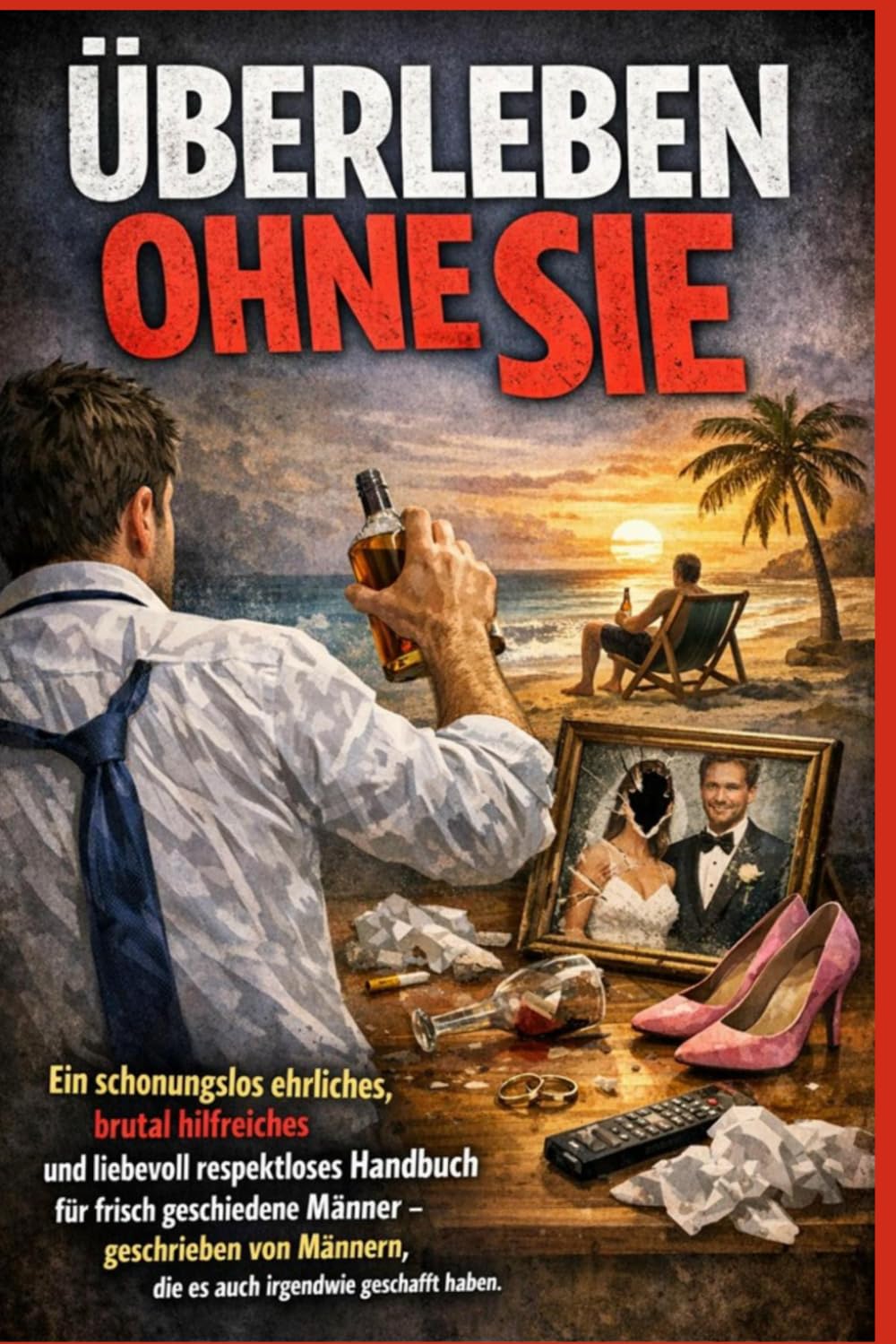 Überleben ohne Sie: Ein schonungslos ehrliches, brutal hilfreiches und liebevoll respektloses Handbuch für frisch geschiedene Männer – geschrieben von Männern, die es auch irgendwie geschafft haben