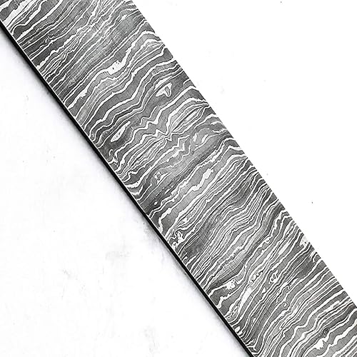 Miniatura 2 de PAL 2000 KNIVES Barra de acero de Damasco hecha a mano  Patrón de hoja en blanco de Damasco de palanquilla de acero de Damasco personalizado 12" x