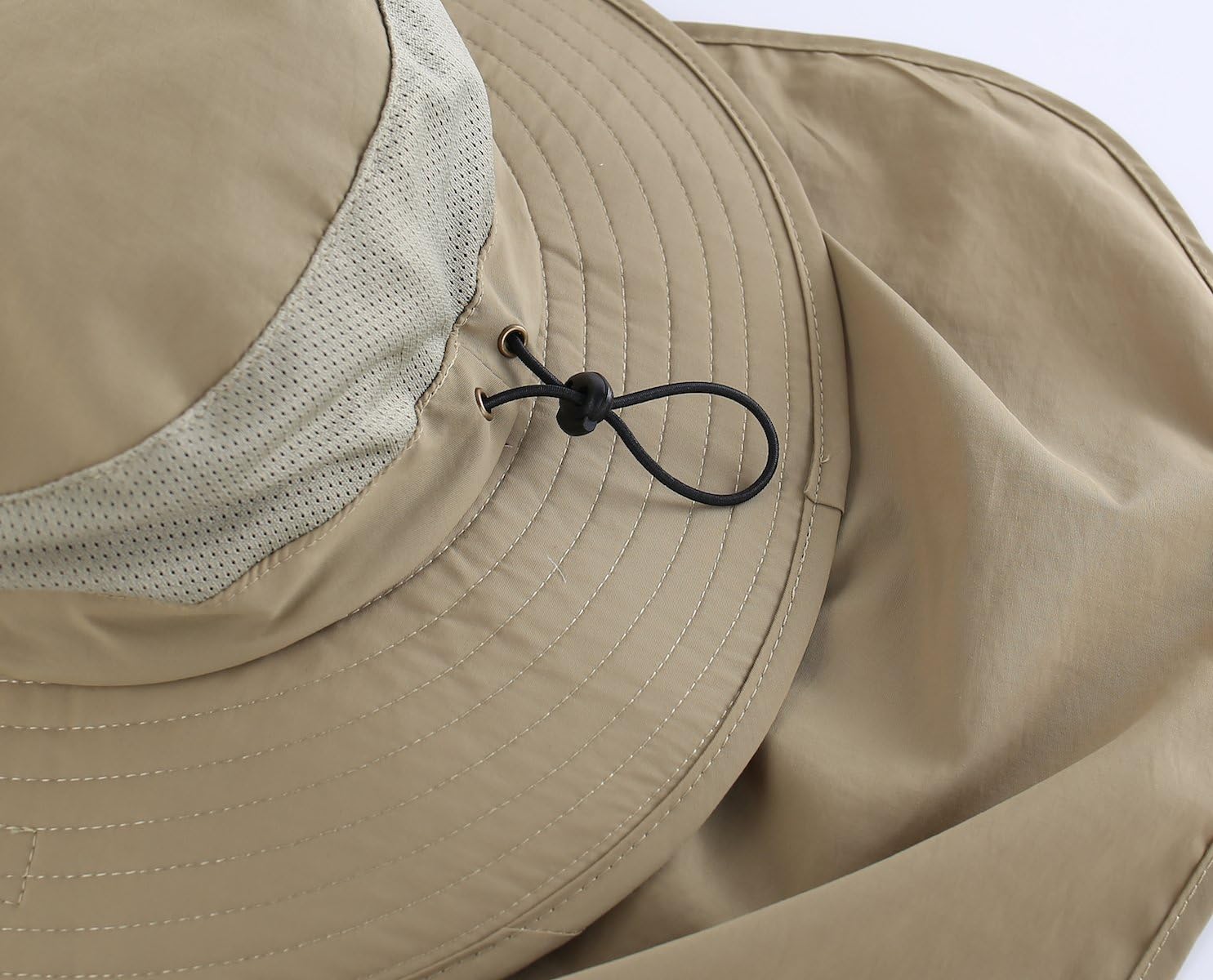 Home Prefer Outdoor UPF50+ Mesh Sun Hat Wide Brim Fishing Hat with Neck Flap Sun Hat for Men Women - Image 7