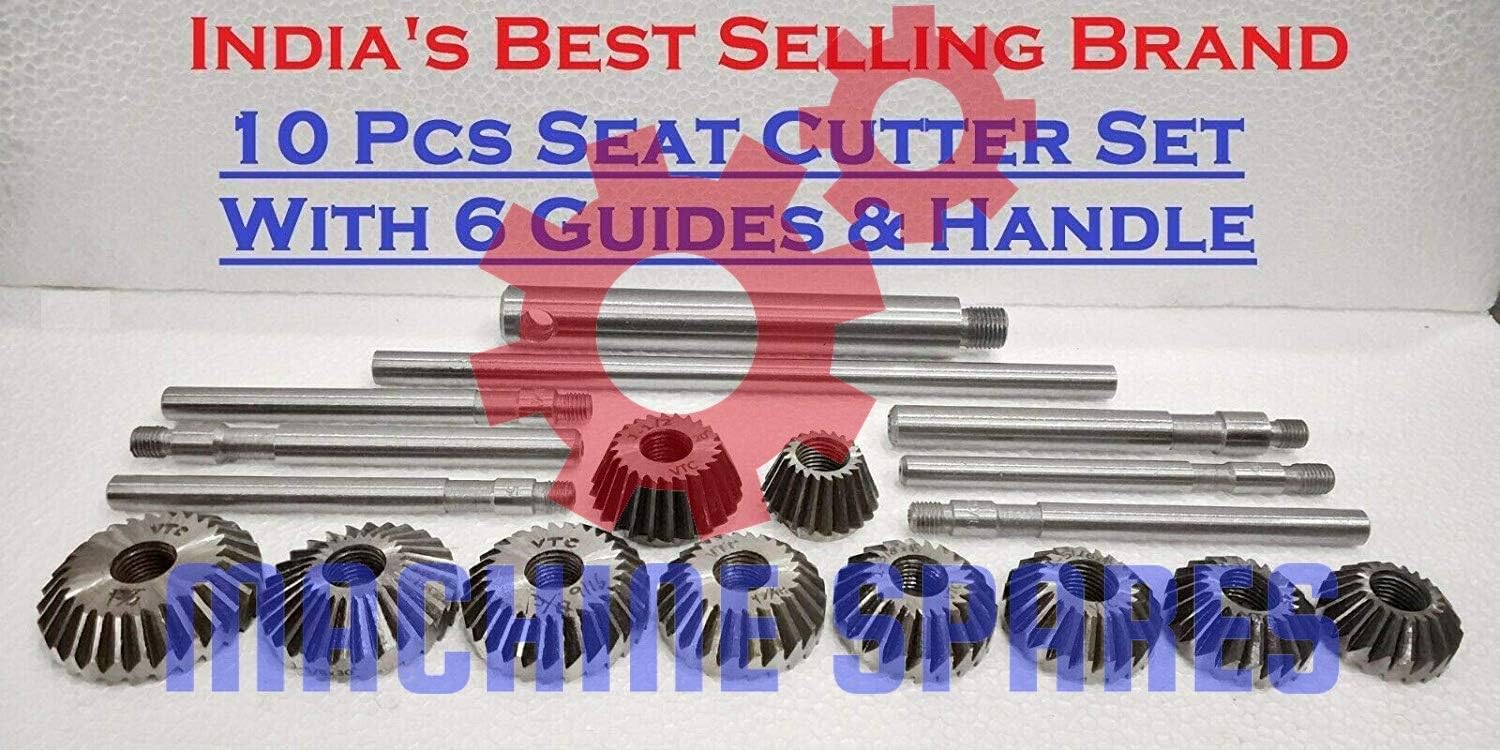10 pcs Valve Seat & Face Cutter Set Automotive Industrial Tool-Heavy Duty HQ
