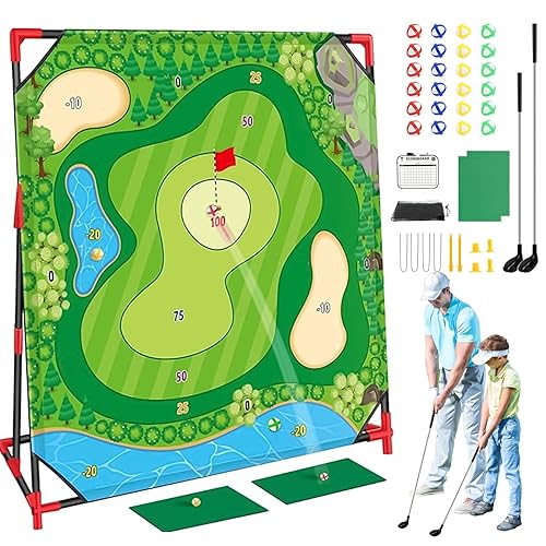 Golf Chipping Game with Stand, Upgrade 54"x 54" Golf Hitting