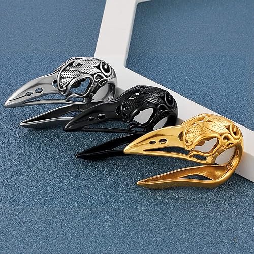 Miniatura 7 de LADEMAYH 2 piezas pesas para orejas estiradas, joyería corporal, ajuste mínimo de calibre 6g a 1 pulgada con estilo de corazón, aro, pájaro de acero