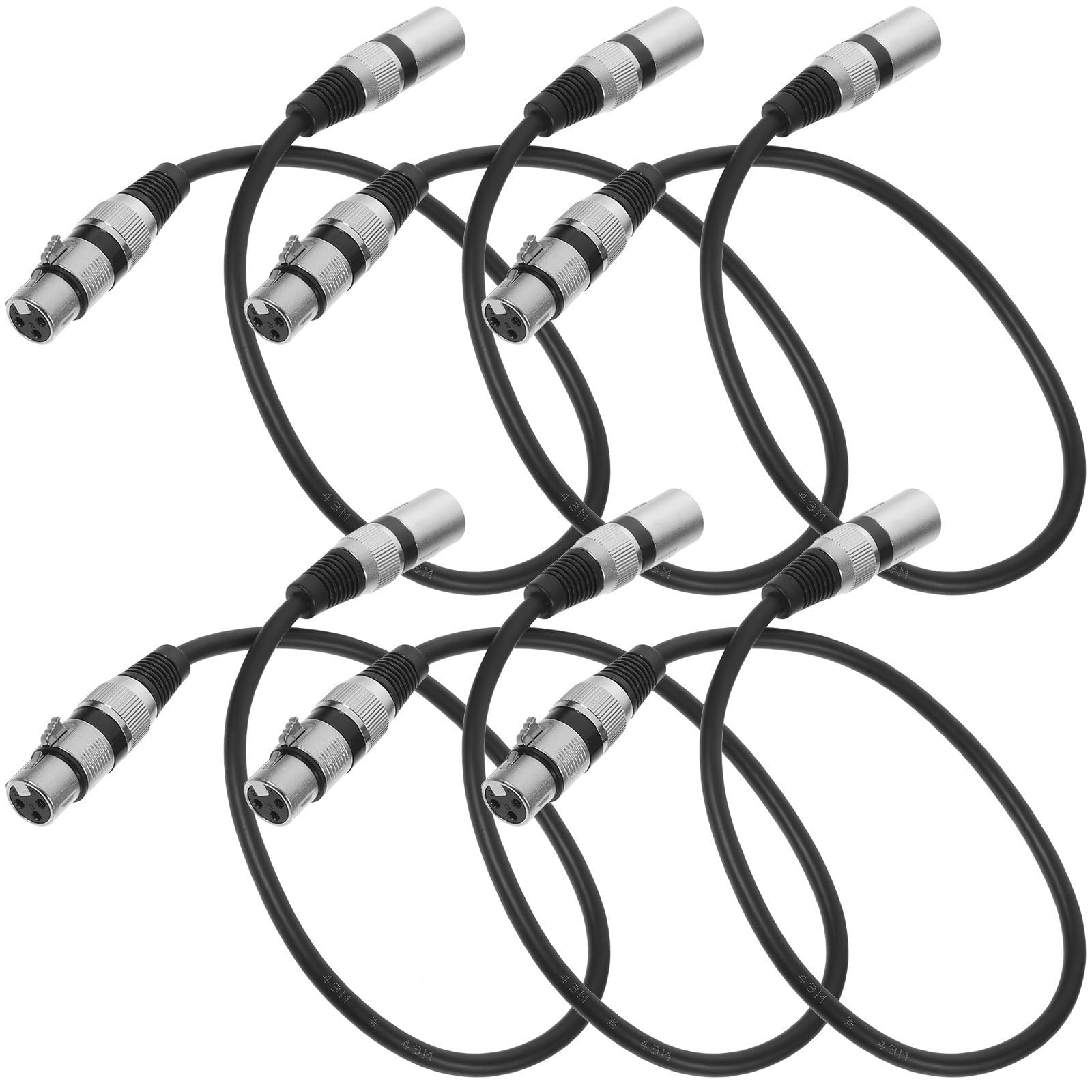 Hemobllo Cavo Microfono 3 Pin Xlr Maschio a Femmina in Rame senza Ossigeno 6 Pezzi, Trasmissione Efficiente e Riduzione Rumore per Sistemi Audio Ktv