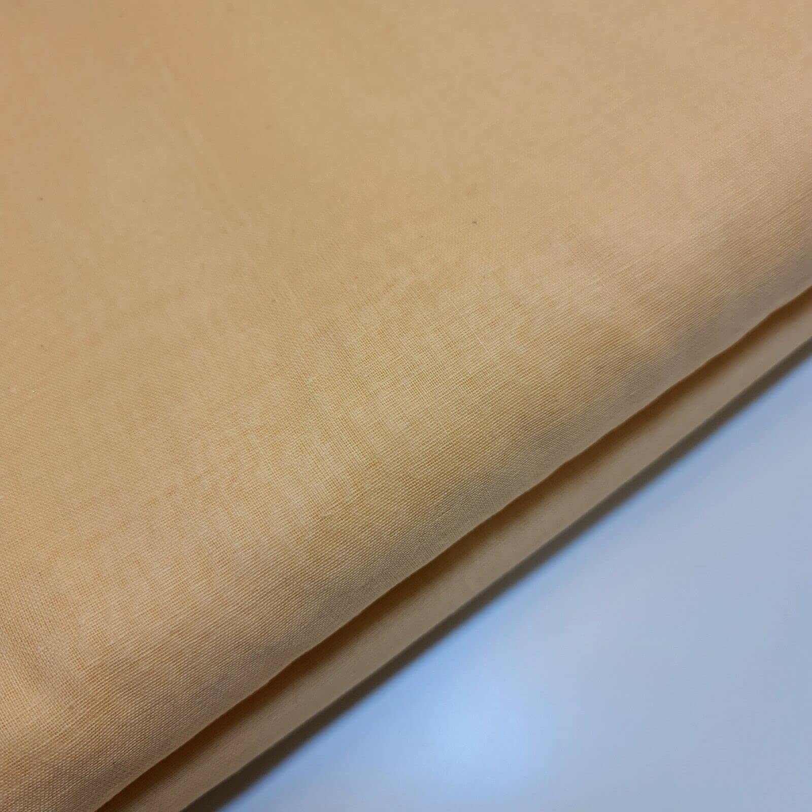 100% Cotton Soft Muslin Voile Cheesecloth Mulmul Fabric Draping Curtains 44" (2 Meter, Light Peach) โ image 1