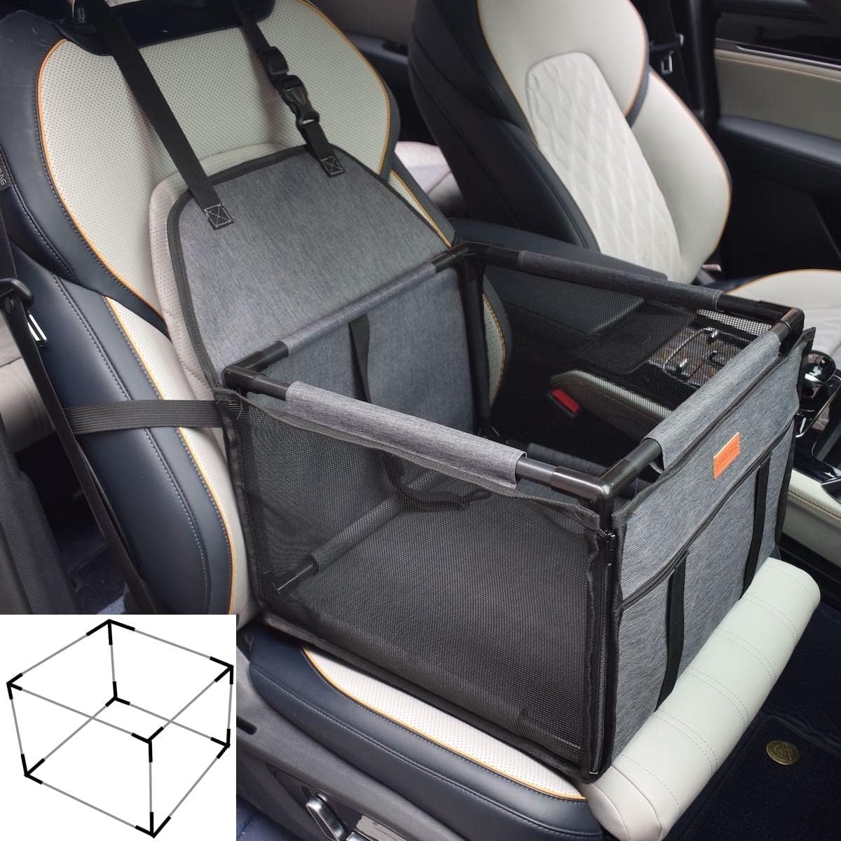 igadgitz Xtra U6960 Folding Dog Car Booster Seat Polyester Pet Car