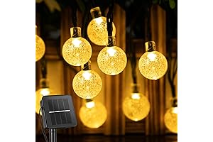 Solar Fairy Lights, 60 LED 36FT Crystal Globe Lights