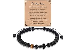 Handmade Cross Bracelet Gifts for Men Boys