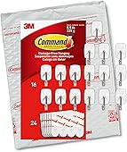 Command GP067-16NA Small Wire, 16-Hooks, 24-Strips, Organize Damage-Free, Count