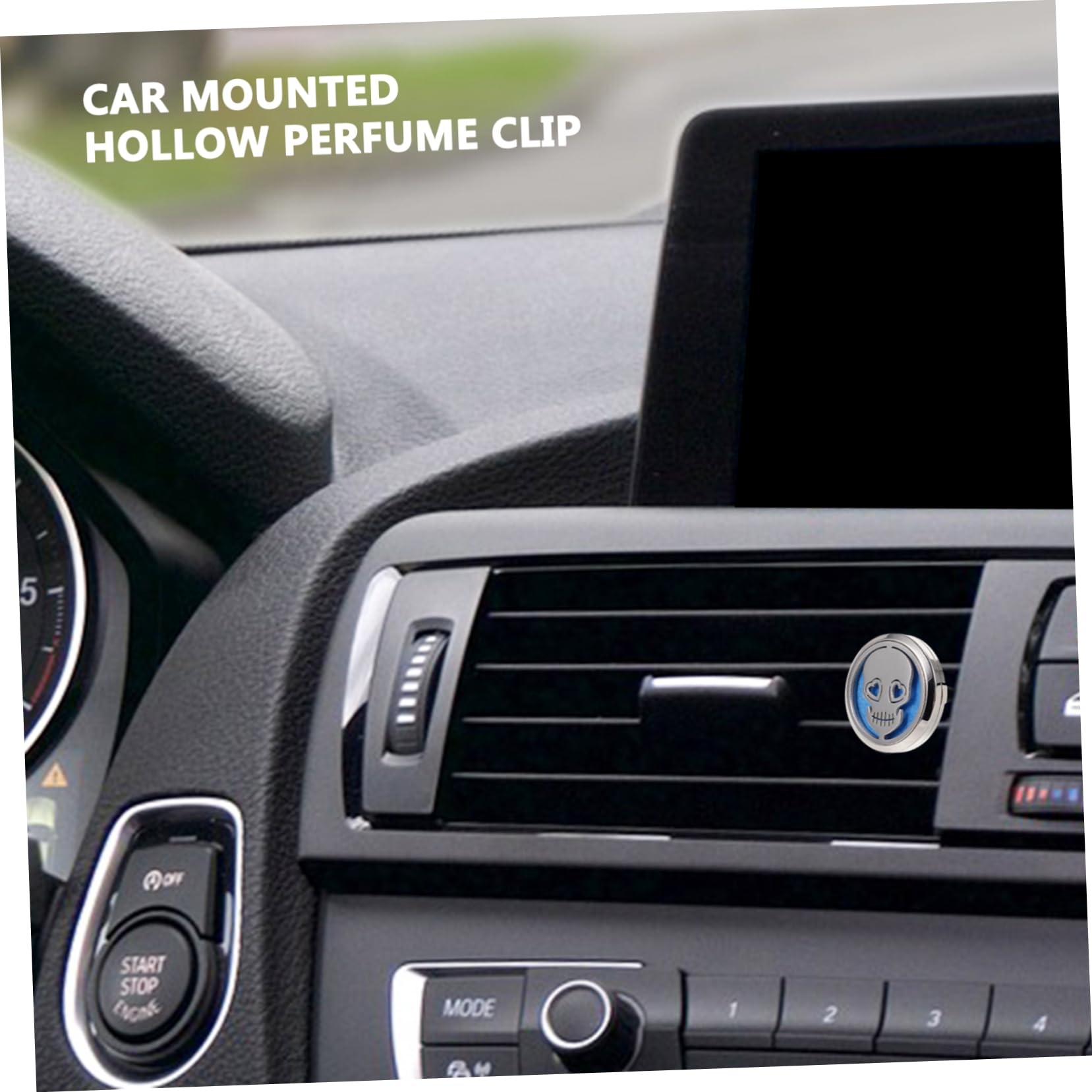 iplusmile 5pezzi Car Diffusore Aromatico Con Design Teschio Clip Per Ventilazione Auto Decorazione Aromatica Profumazione Personalizzabile Accessorio Per Auto e Casa