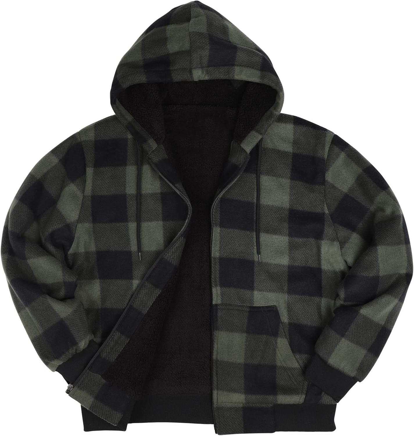 Gary Com Heavyweight Sherpa Hoodies for Men, Thick Fleece Lined Full Zip Up Winter Warm Sweatshirts Work Jackets - Image 5