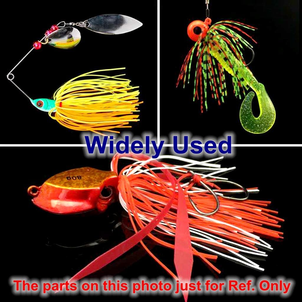 Silicone Jig Skirts Material Squid Rubber Jig Head Lures Spinnerbaits Buzzbaits Fly Fishing Material Crystal Flash bass jig Skirts Replacement Fishing DIY Accessory