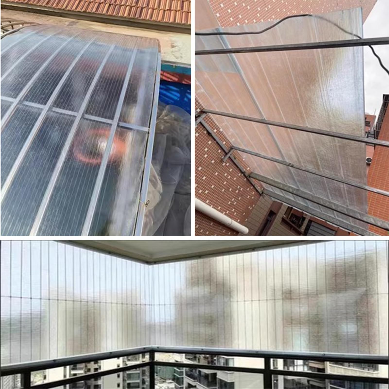 Rain Proof Rooking Clear Roof Panels Clear UV Protection Polycarbonate Roofing Sheet 2mm ...