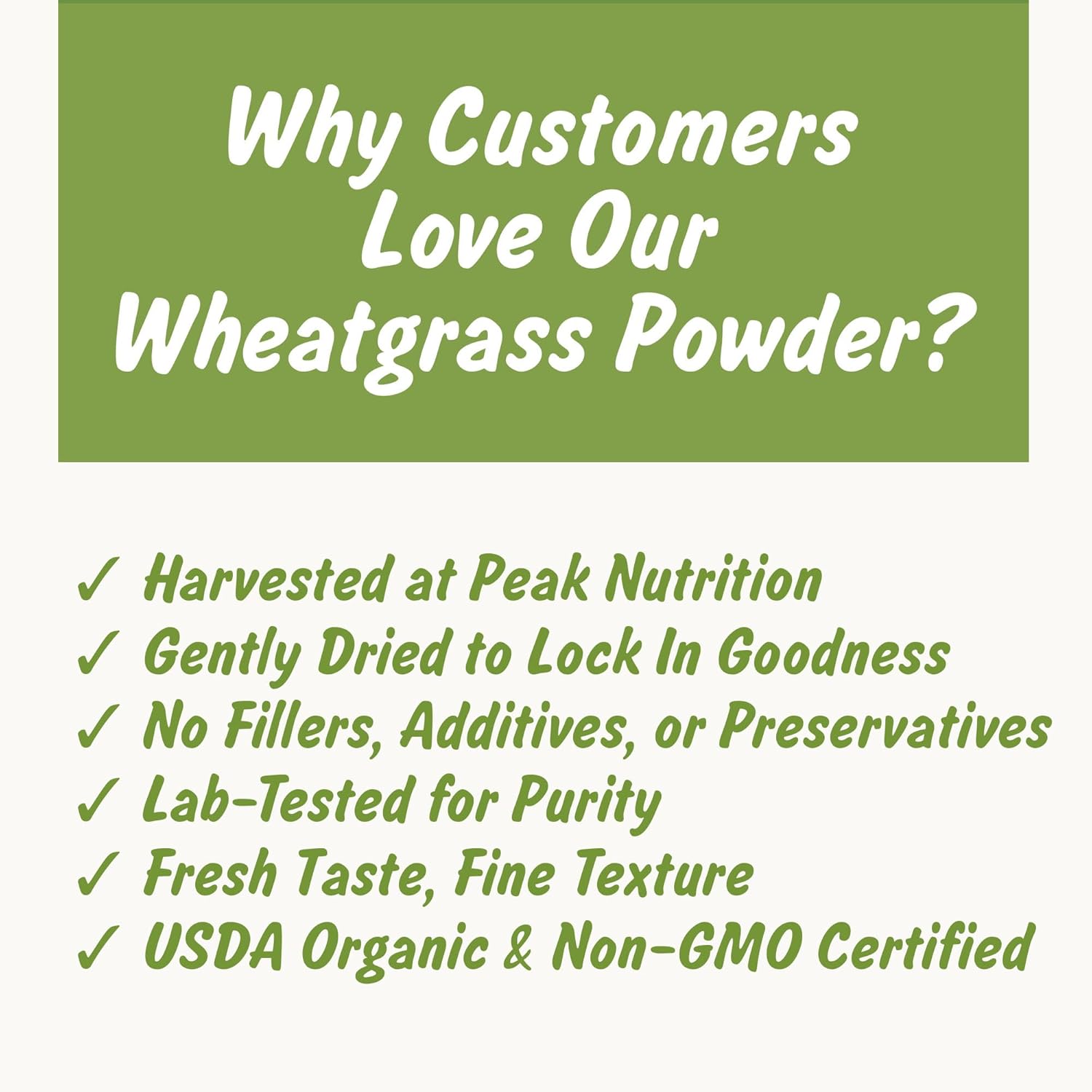 USDA Organic Wheatgrass Powder, Lab Tested for Heavy Metals, Resealable 4oz Pouch, Gehun Ka Ghas, Hierba de Trigo - Image 10