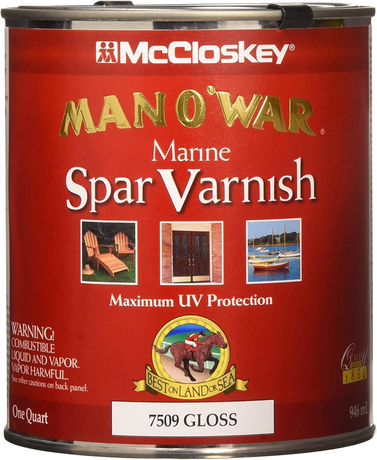 McCloskey/Valspar Spar Varnish 7505 Man O' War 1 Gallon Satin