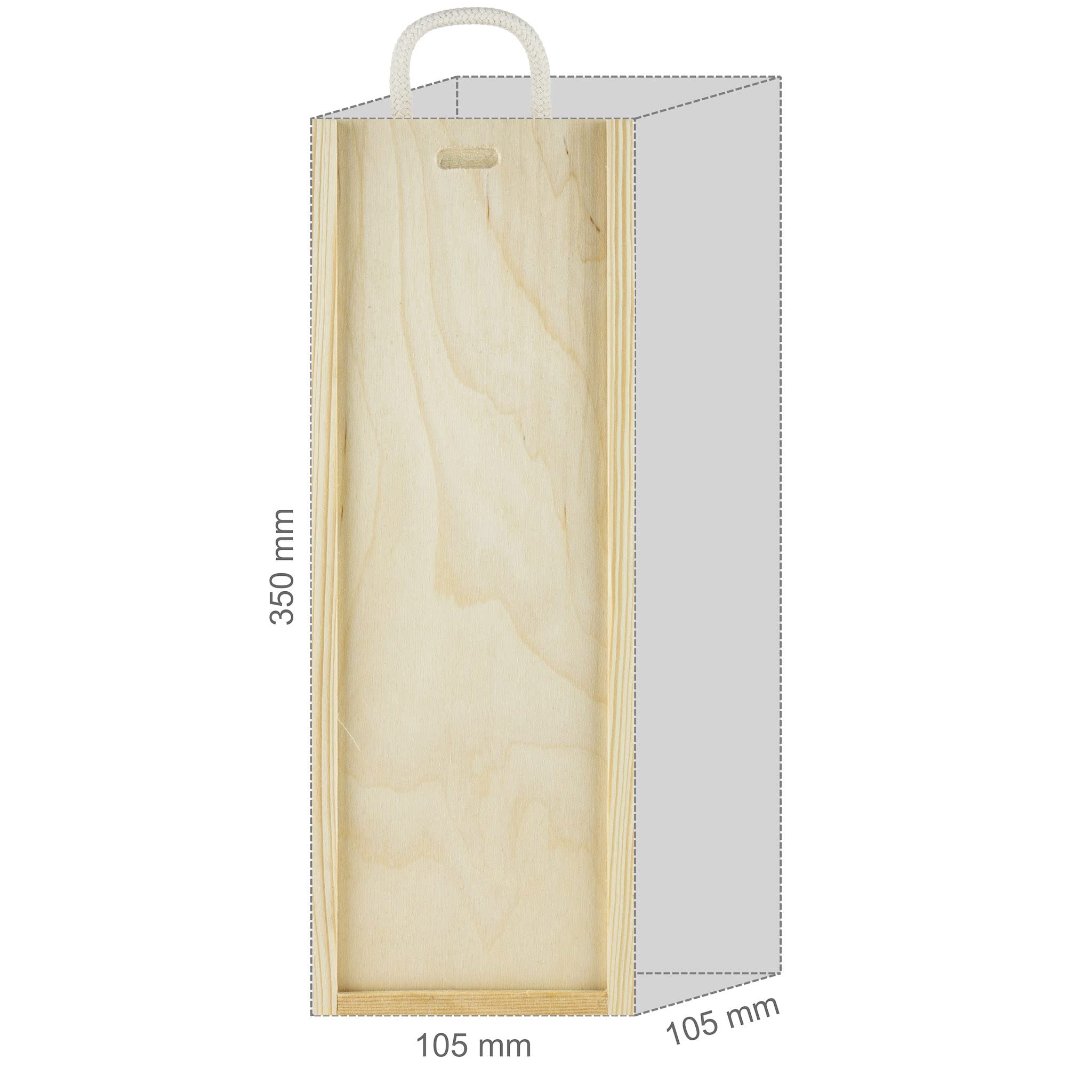 Met Dwójniak Jabłkowy - Halber Apfel Geschenkset in einer leichten Holzbox | 750ml | 16% Alkohol Metwein | Polnische Produktion