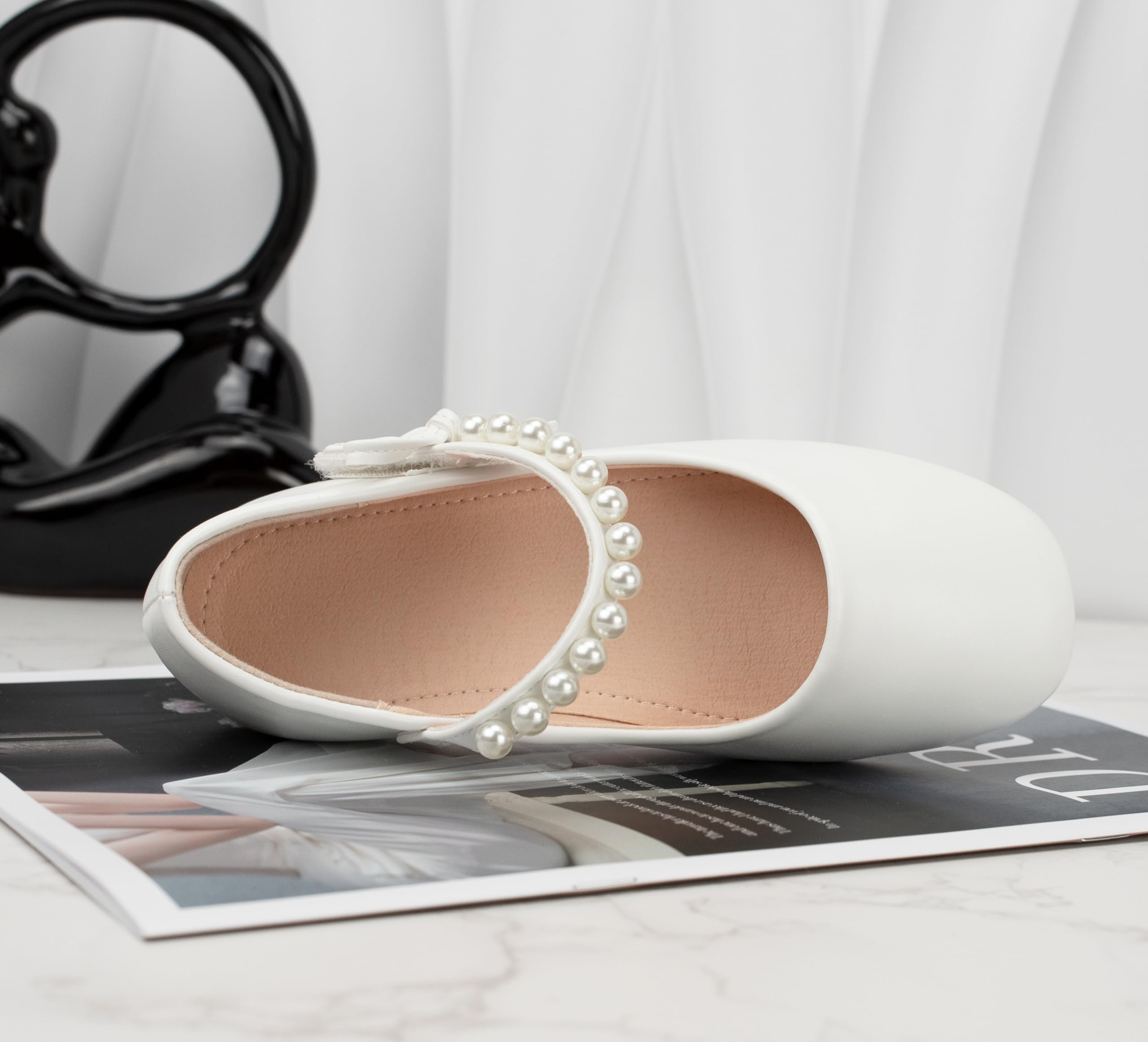 Zapatos Planos Chica Bailarinas Mary Jane Princesa de Niña con Lazo por Escuela, Eventos, Fiestas