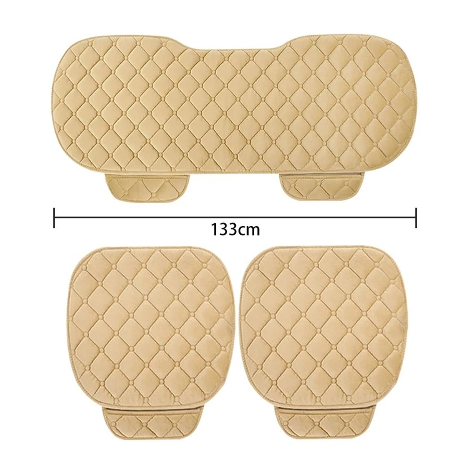 Housses De Sièges Housse Siège Voiture Peluche Coussin Doux Antidérapant, Protection Chaise Automobile Universelle pour Berline SUV Pick-up