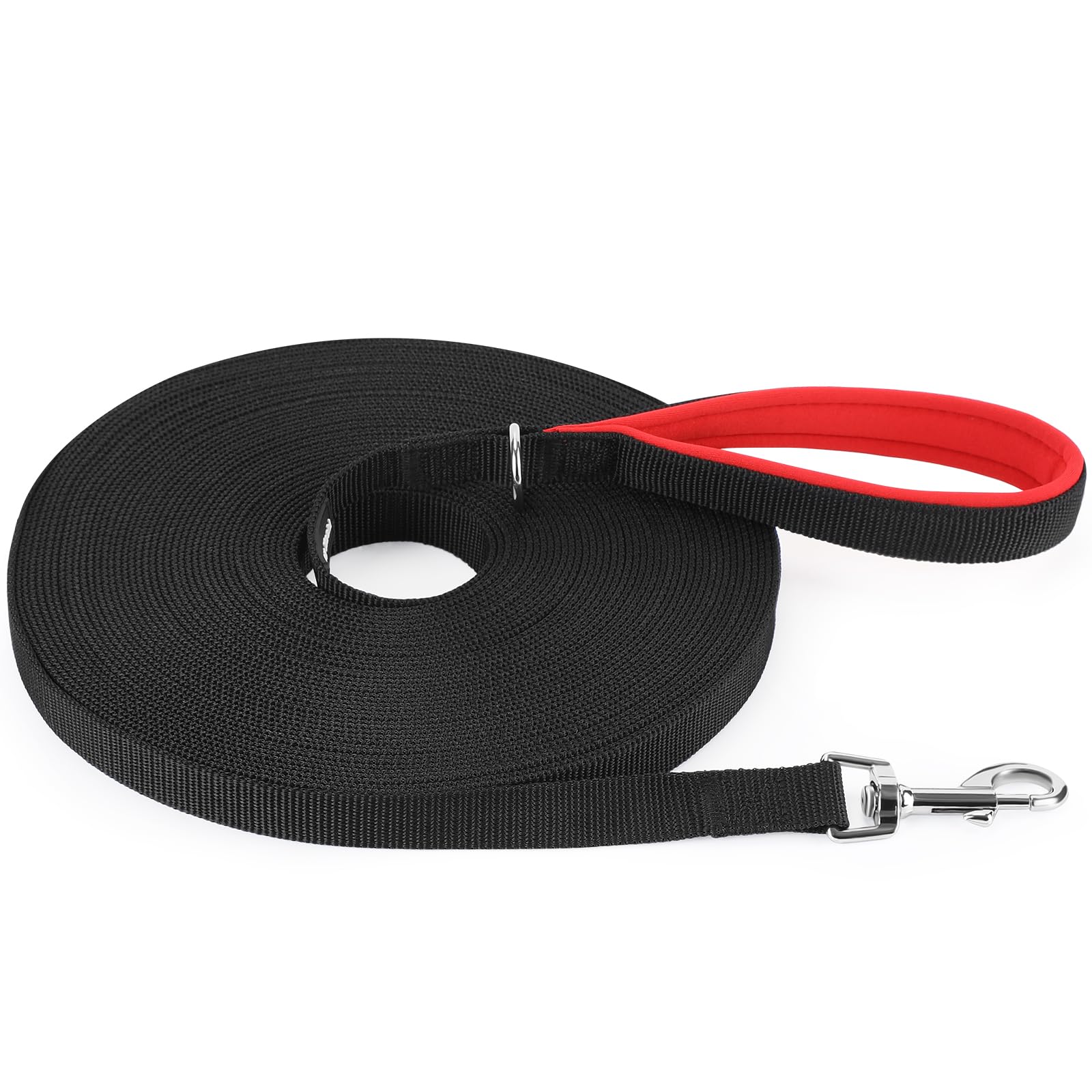 HAPPY HACHI Dog Training Lead, Long Line Nylon Leash for Small Medium Large Dogs Puppy Pets Recall Training