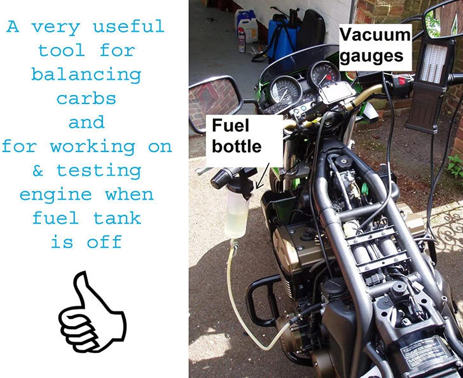 Snapklik.co : AnNafi Auxiliary Fuel Tank For Servicing Your Bike 300l