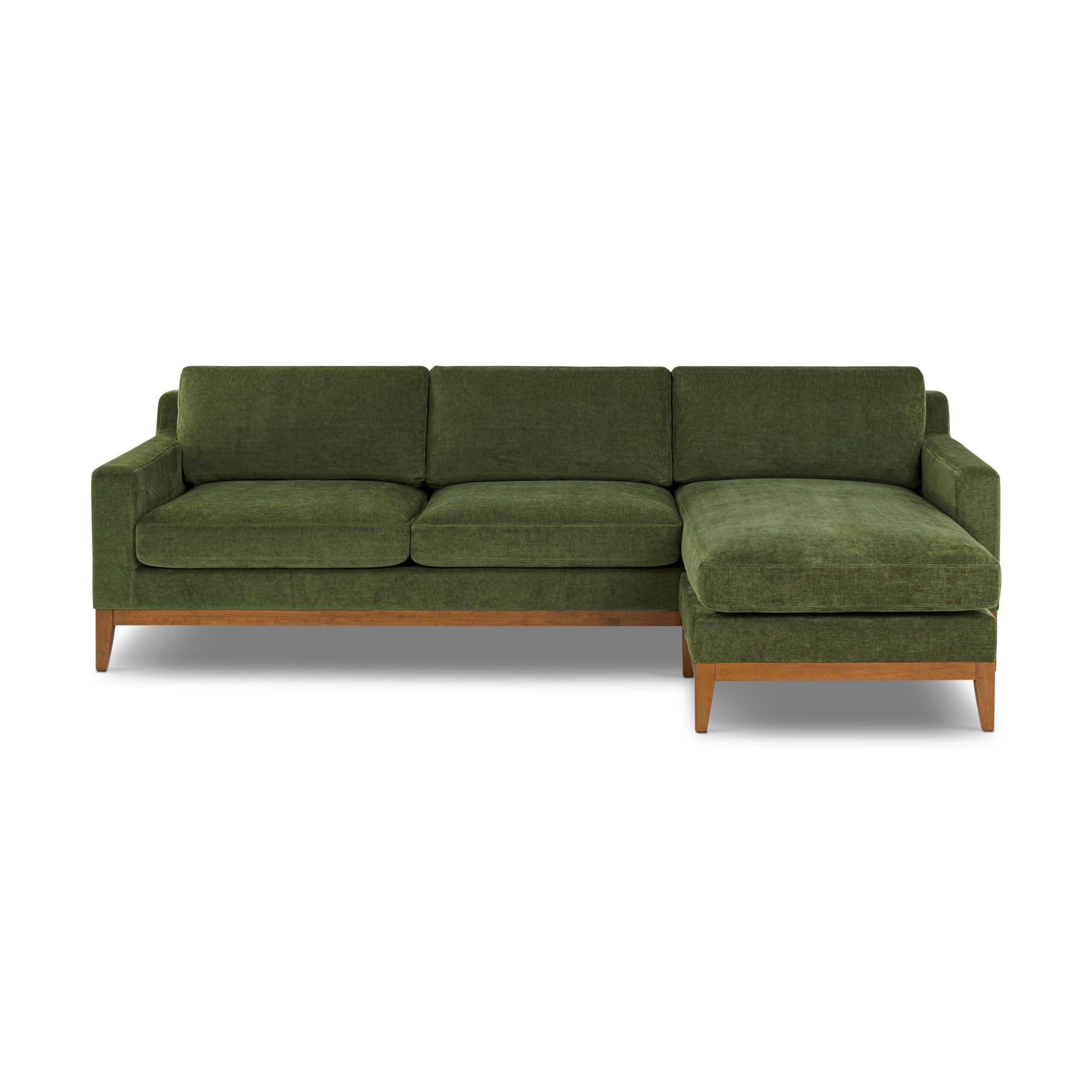Poly & BARK Zyon Reversible Chaise Sectional in Distressed Green