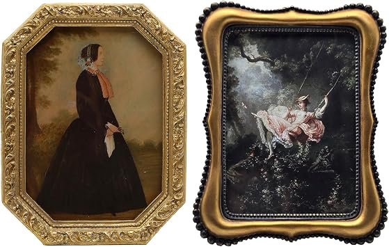 5x7 Antique Gold Picture Frame & 5x7 Vintage Gold Picture Frame, Bundle