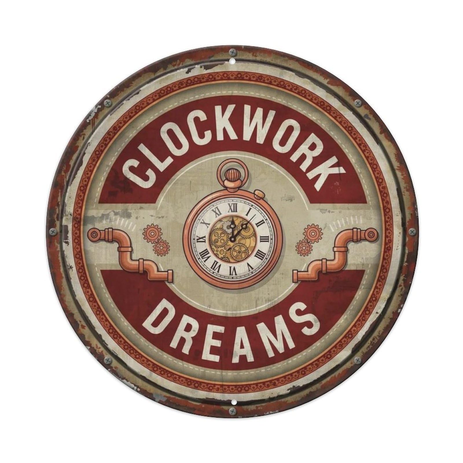 Clockwork Dreams Metal Tin Sign Plaque