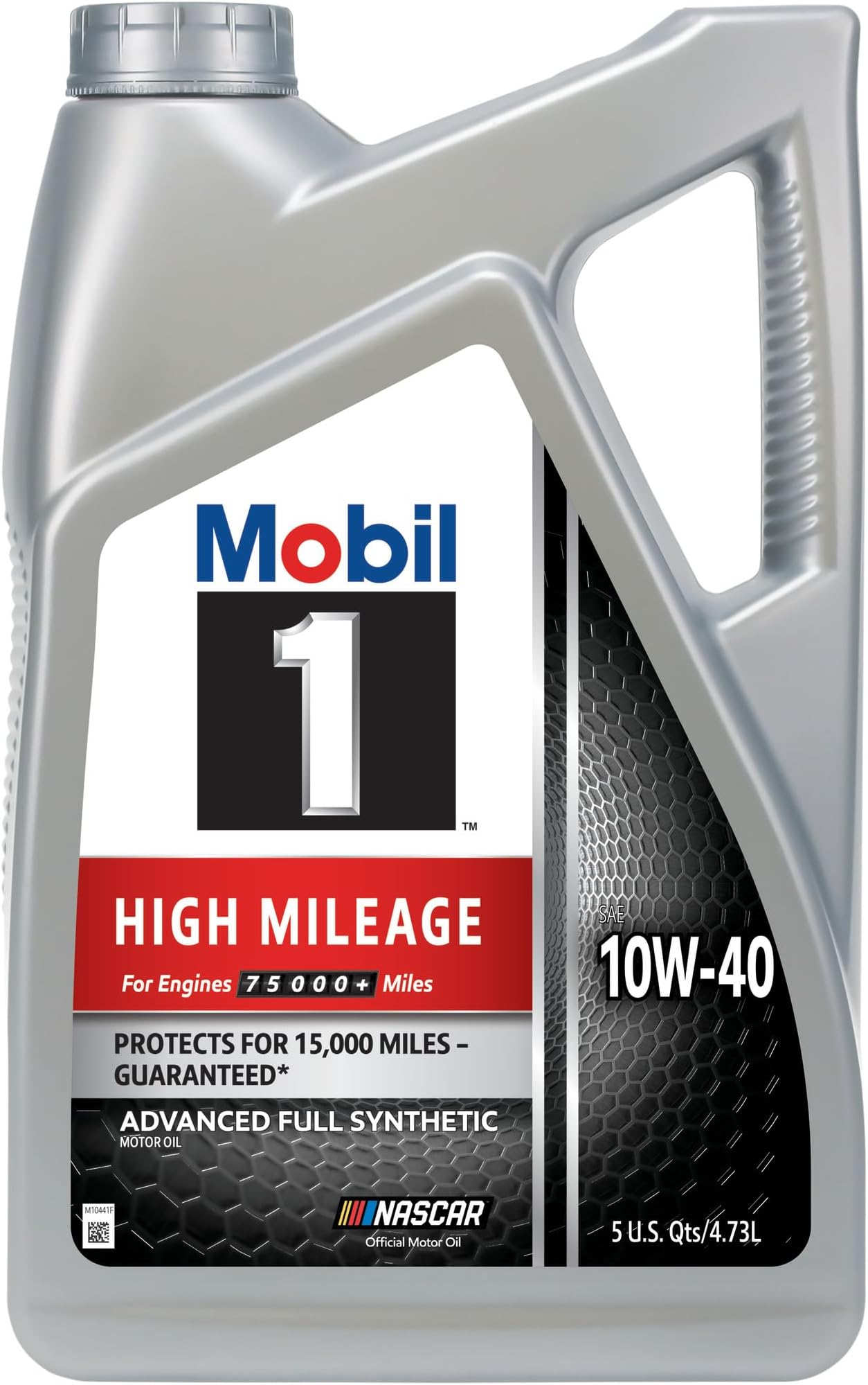 1 High Mileage Full Synthetic Motor Oil 10W-40, 5 Quart
