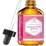Leven Rose Sea Buckthorn Seed Oil, 100% Pure Unrefined Cold Pressed for Hair Skin and Nails (2 oz)