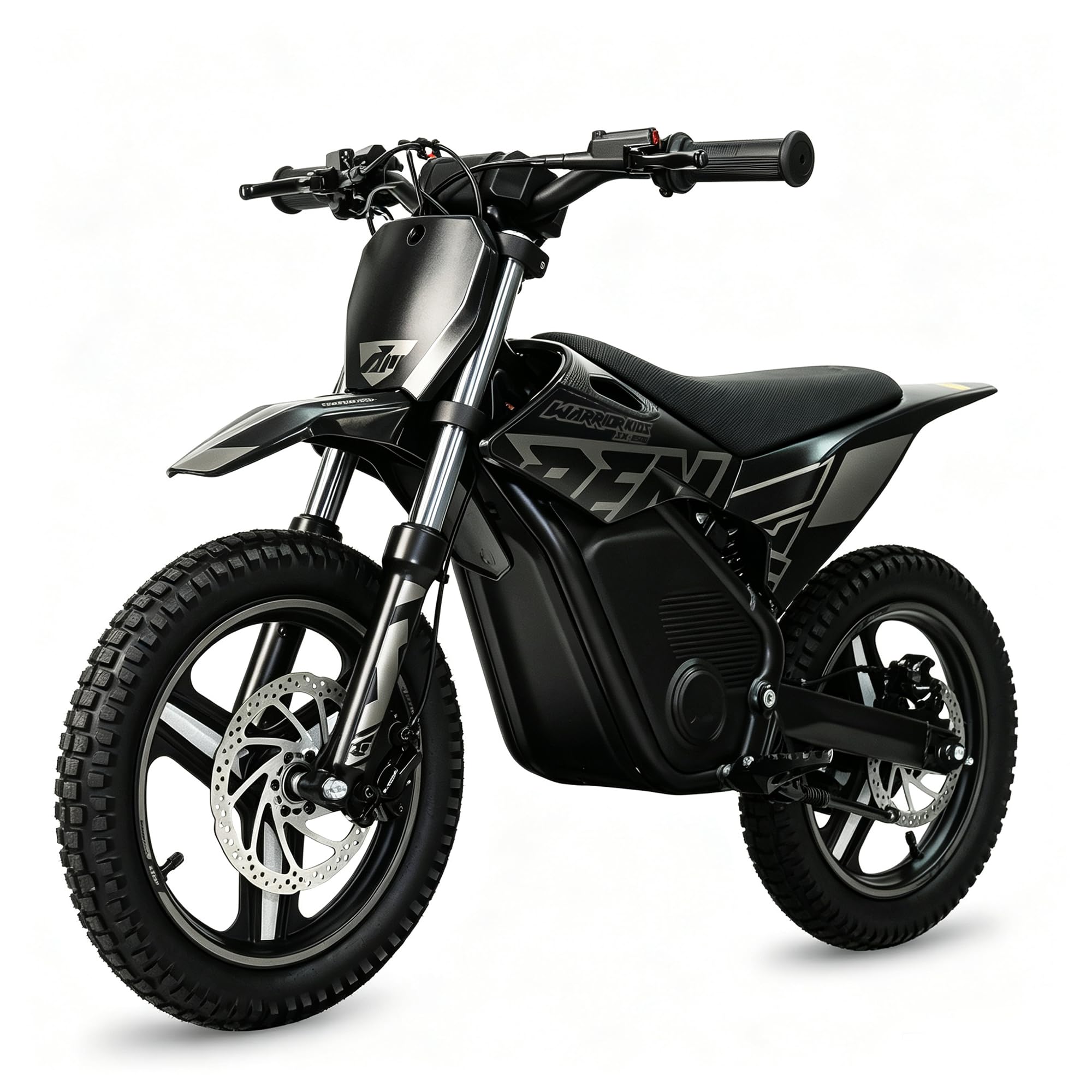 RFN SX-E500 Kids Electric Dirt Bike, 14-Inch Electric Motorcycle with 700W Peak Brushless Motor, 21.7 MPH Max Speed, 15.5-Mile Range, Hydraulic Disc Brakes, Ages 6-10, Black