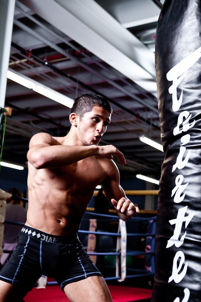 Diamond MMA Compression Short Built-in Jock Strap L & Adult Athletic Cup Groin Protection System