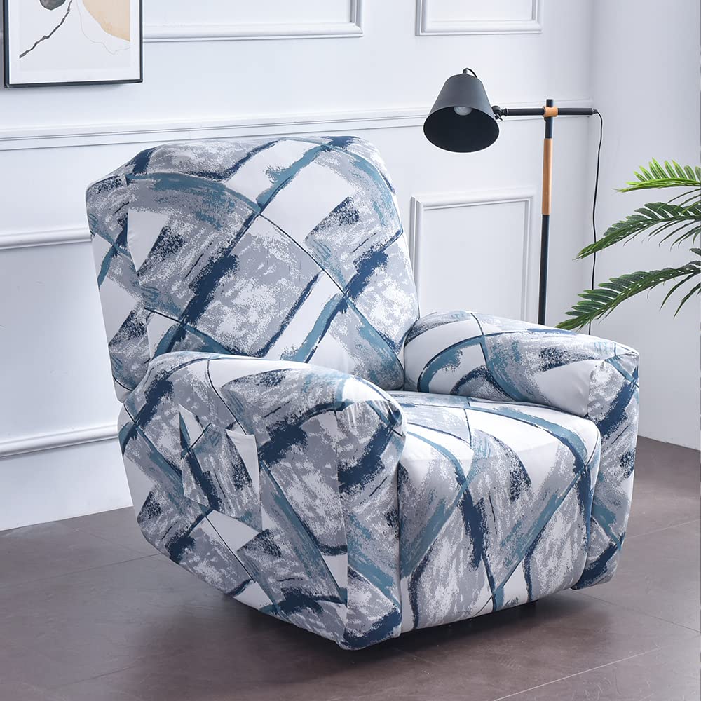 Housse de Chaise Longue Housses de Fauteuil inclinables Housse de Chaise Relax inclinables 4 pièces Housse de Chaise Longue