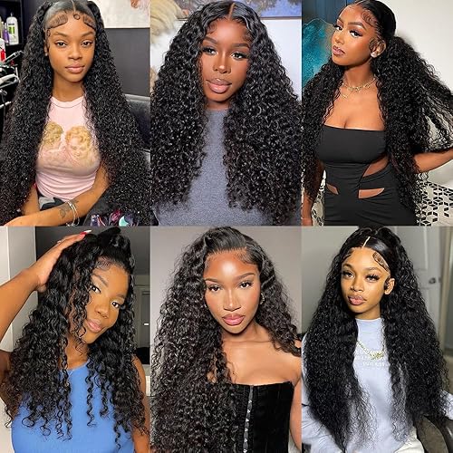 Miniatura 7 de Kucmir Pelucas de cabello humano ondulado con encaje frontal de 12 pulgadas, peluca de cabello humano prearrancado, peluca de cabello humano de 13 x