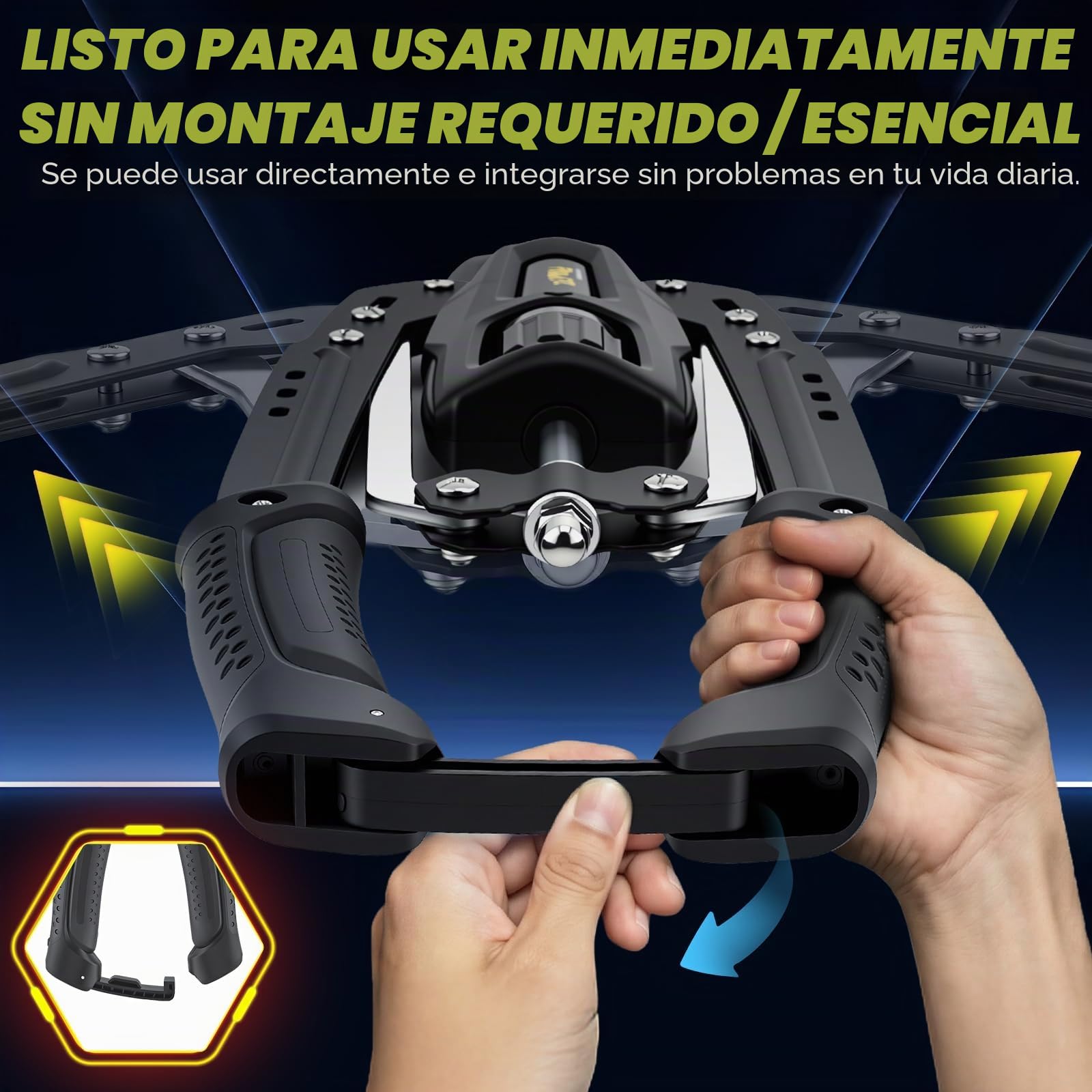 Twister Hidráulico para Brazos–Resistencia Ajustable 10-200 kg, Máquina 2 en 1 para Pecho, Hombros y Bíceps, Entrenamiento Corporal Completo, Equipo de Musculación Plegable para Entrenamiento en Casa