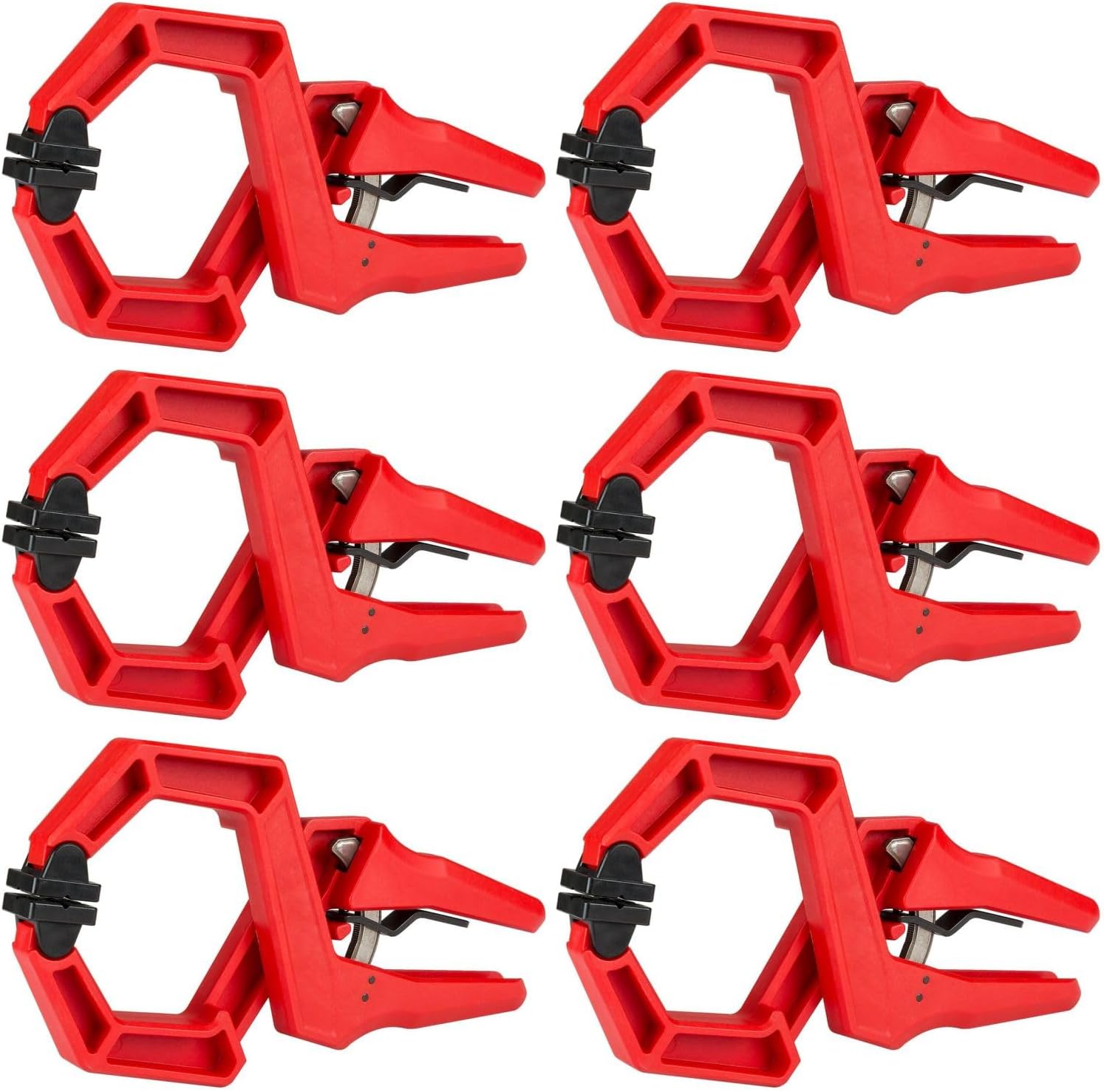 VIKING MOUNTAIN TOOL WORKS VMTW Ratchet Spring Quick Release Woodworking Hand Clamp 4 inch open jaw 4 inch reach 6 pack