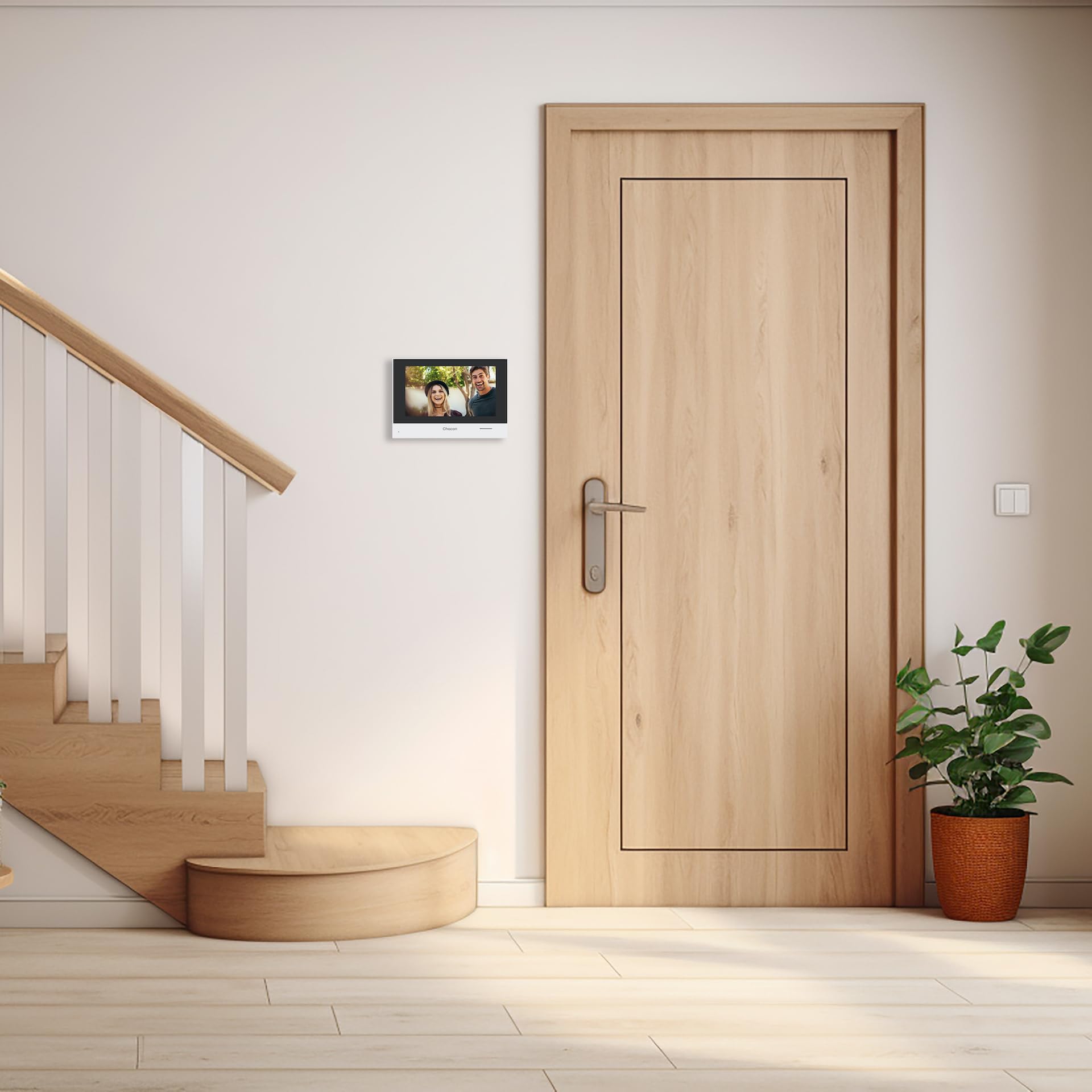 Moniteur tactile CHACON 7" pour équiper l'étage de votre maison