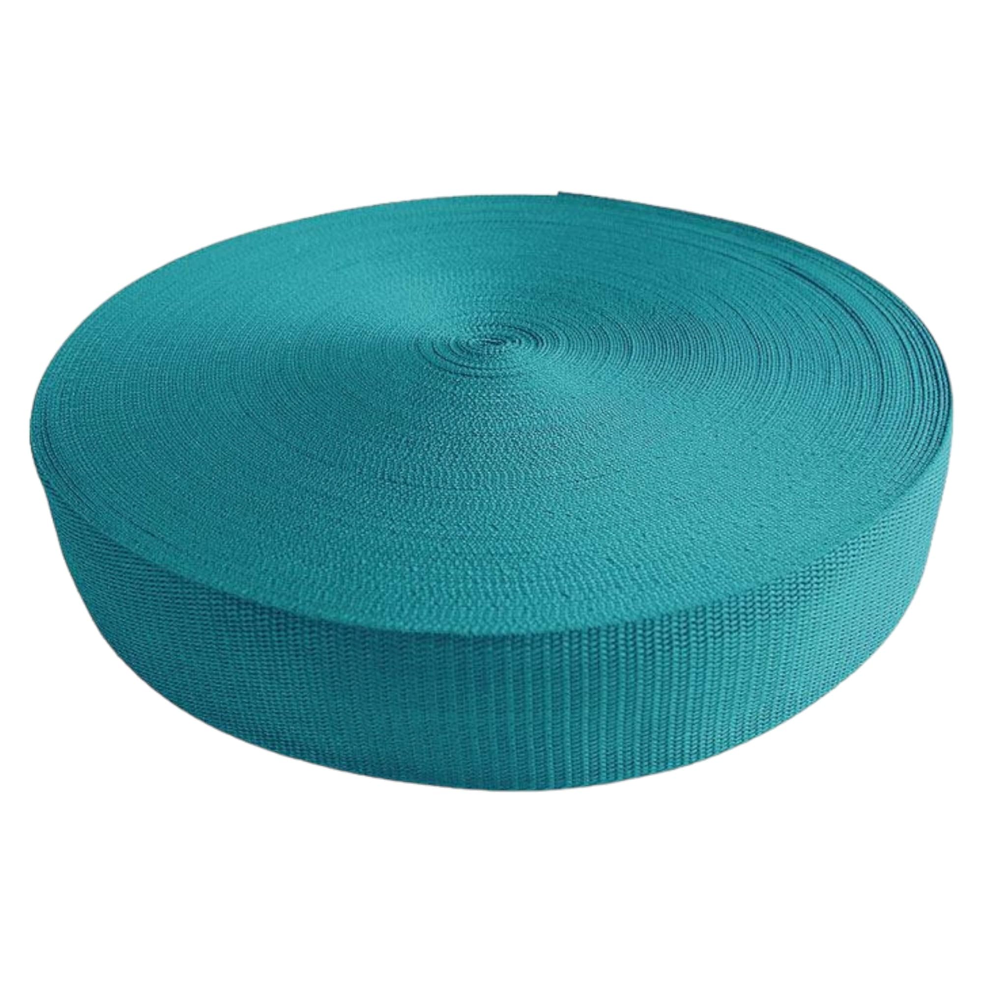 Webbing Strap 2 m 5 m 10 m 50 m 50 m 50 m Width 10 mm 15 mm 20 mm 25 mm 30 mm 40 mm 50 mm Bag Strap Polypropylene Ideal for DIY Projects Crafts & Outdoor (549) Turquoise - Image 5