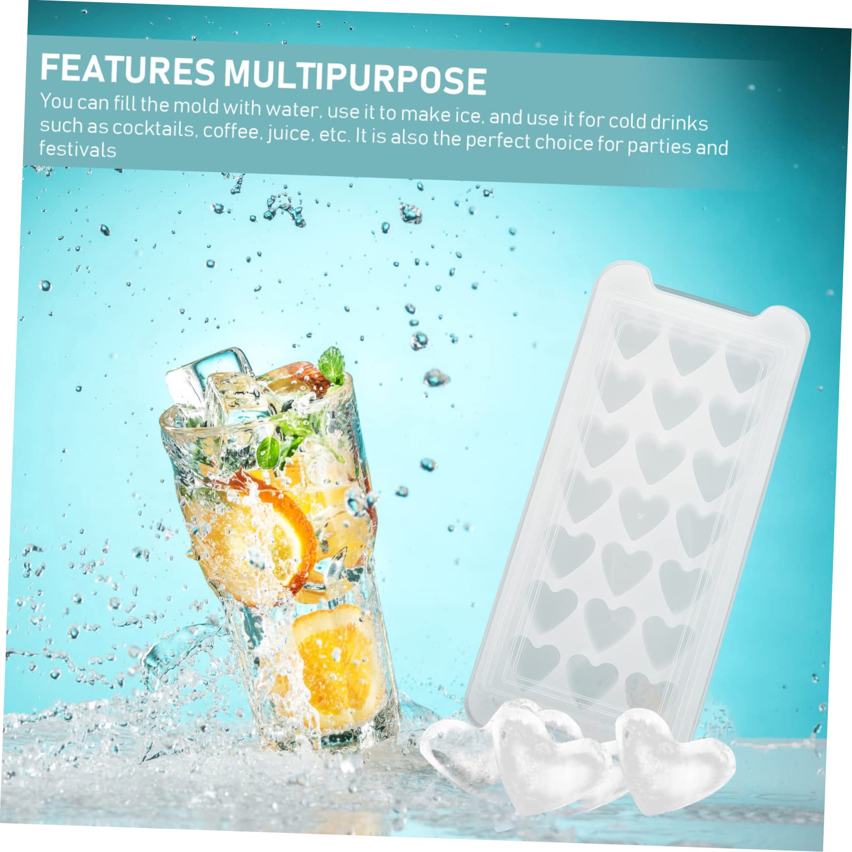 Amazon | VINTORKY シリコン製 アイスキューブ型 21格子製氷ボックス