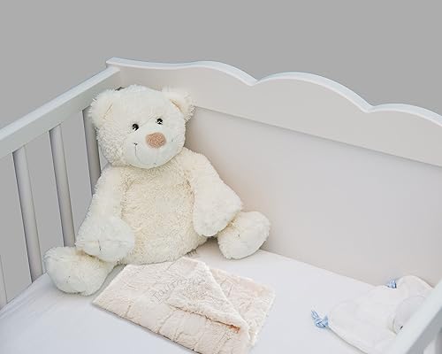 Miniatura 4 de Luxury Lux - Manta de bebé ultra suave y esponjosa para invierno, diseño acogedor y galardonado, ideal para baby showers (color marfil, niño pequeño