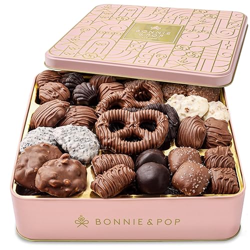 Cesta de regalo de chocolate para mujeres, caja de regalo de dulces para mujer, set de regalo para Navidad, festividades, para ella, mamá, esposa,