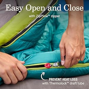 Coleman Big Bay 0/20/40F Cold-Weather Sleeping Bag, Adult Mummy Sleeping Bag with Headrest, Foot Ventilation, & Storage Sack, Big & Tall Options