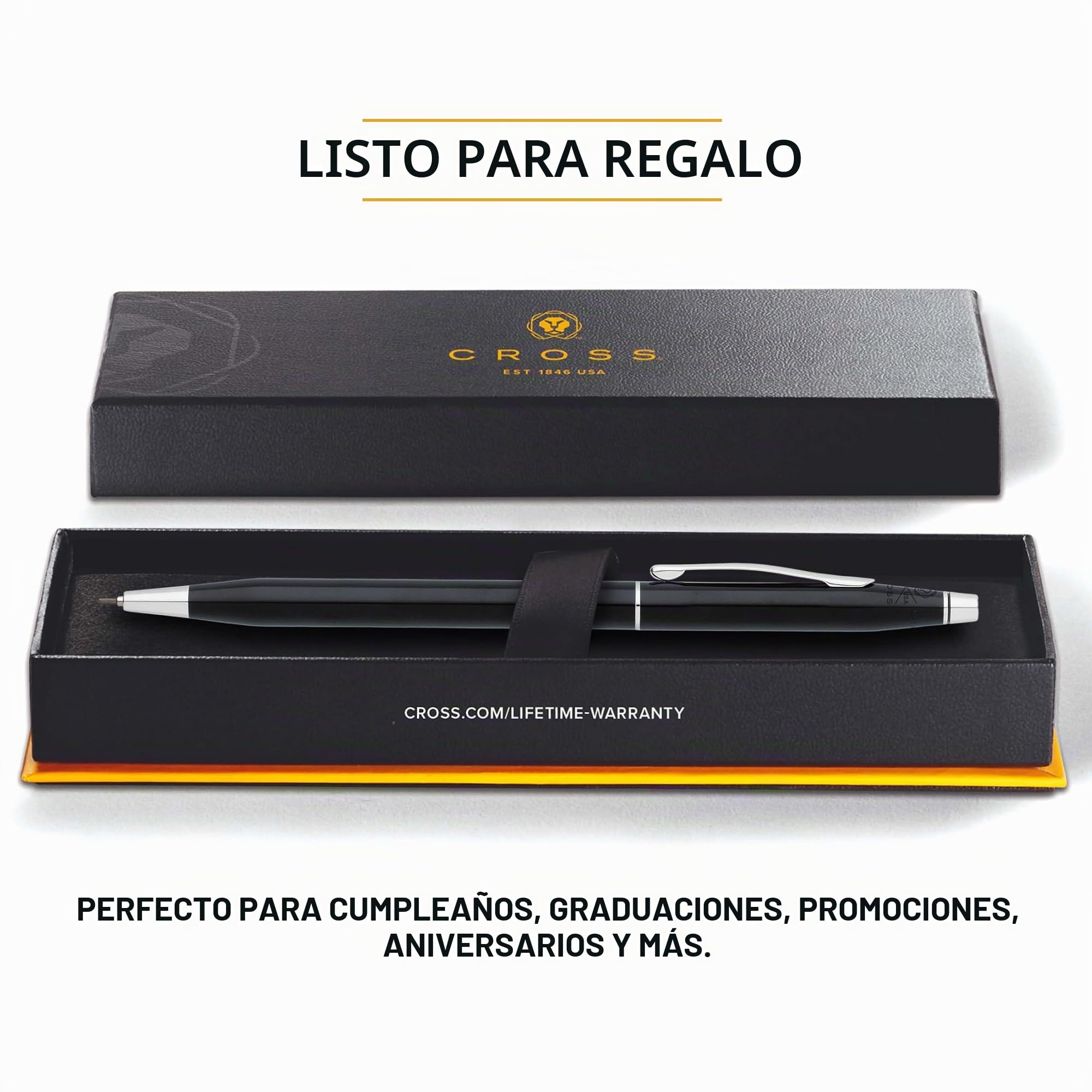 Cross Classic Century - Portaminas, 0.7 mm, color laca negra
