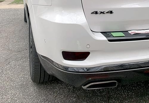 Miniatura 3 de Xotic Tech - 2 luces reflectoras de parachoques trasero de lente ahumada, compatible con Jeep Grand Cherokee 11-2020 Compass 11-16 o Dodge Journey